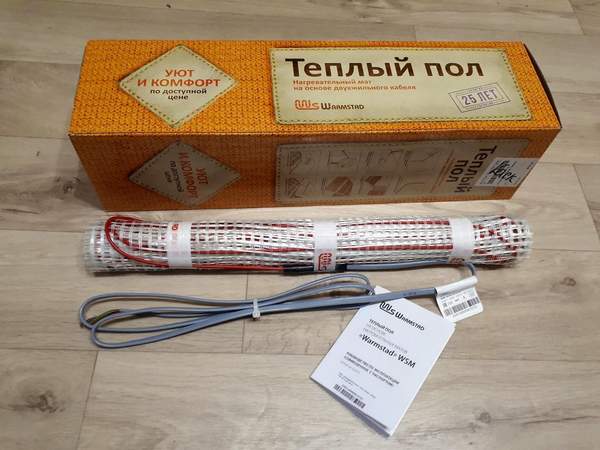 Мат нагревательный "Warmstad" WSM 400 Вт/2,70 кв. м.