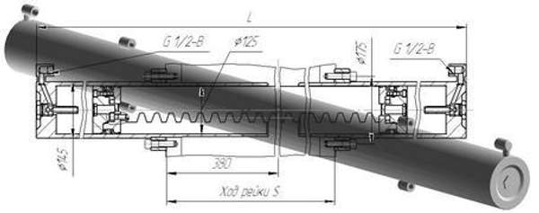 Механизм поворота ИФ 300.500М.00.000Б (без рейки)