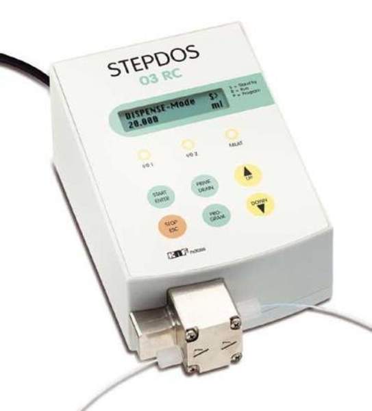 Мембранный дозирующий насос STEPDOS, насосн. головка - PP, 0,03...30 мл/мин, 6 бар.