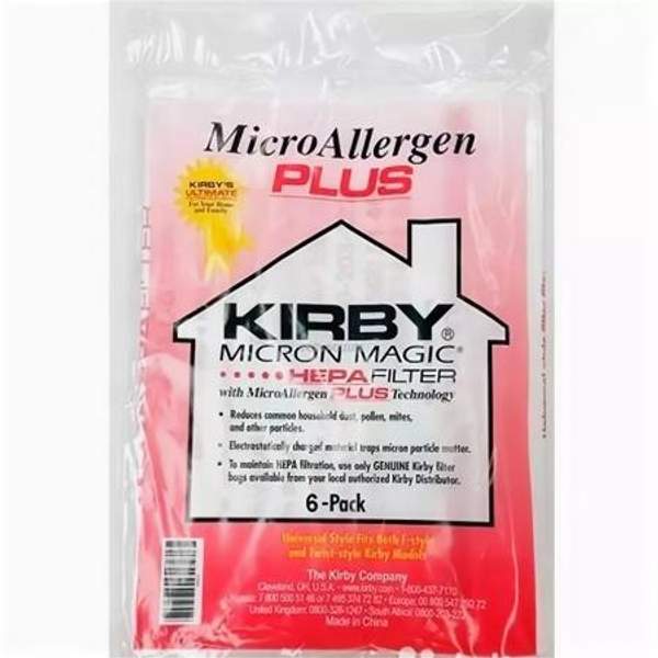 Мешки Кирби Hepa MicronAllergen PLUS - 6шт - KIRBY (КИРБИ)