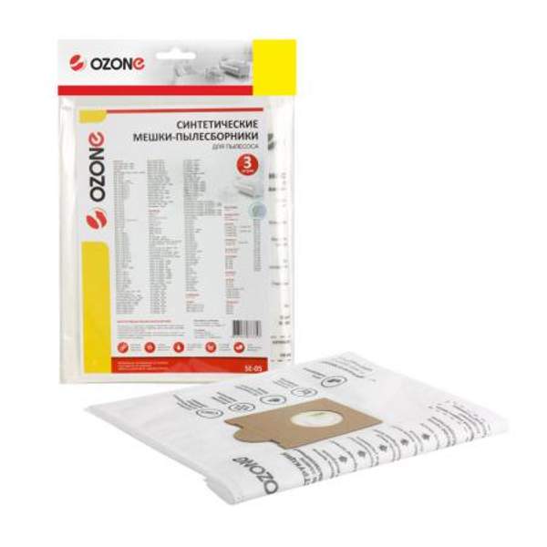 Мешки-пылесборники Ozone синтетические 3 шт