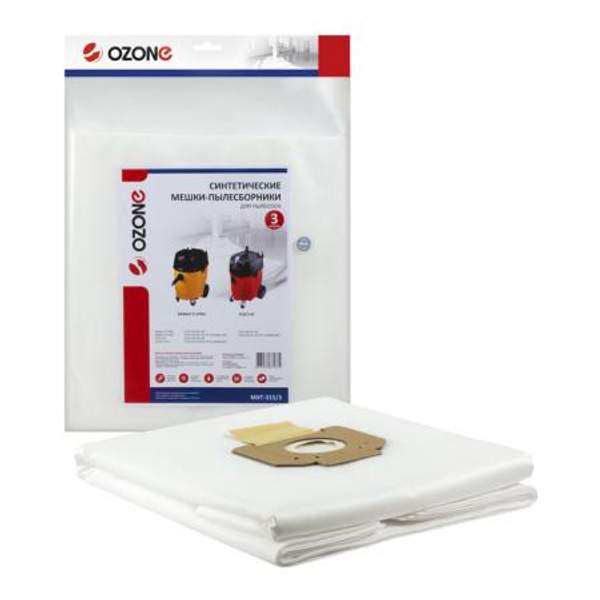 Мешки-пылесборники Ozone синтетические 3 шт