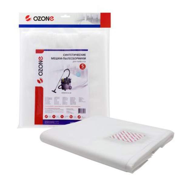 Мешки-пылесборники Ozone синтетические для работы с тяжелым мусором 5 шт