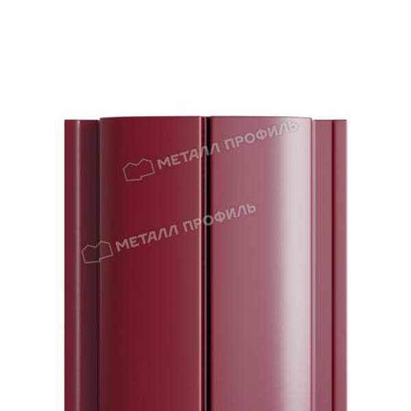 Металл Профиль Штакетник металлический МП ELLIPSE-T 19х126 (ПЭ-01-3005-0.4)