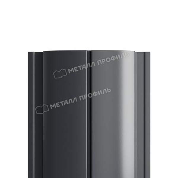 Металл Профиль Штакетник металлический МП ELLIPSE-T 19х126 (ПЭ-01-7024-0.45)
