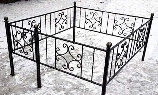 Металлическая оградка №85 - изготовим по вашим размерам