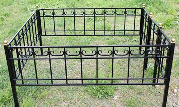 Металлическая оградка №86 - изготовим по вашим размерам