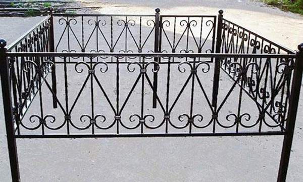Металлическая оградка №87 - изготовим по вашим размерам