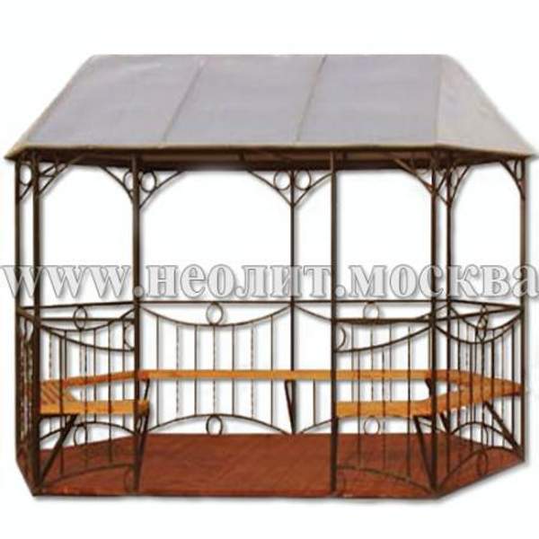 Металлическая сварная беседка БС-03
