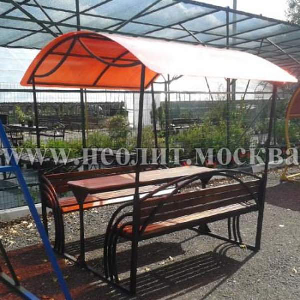 Металлическая сварная беседка БС-08