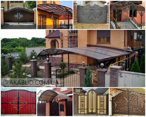 Металлические и кованые ворота. Навесы для авто. Решетки, заборы, двери из металла