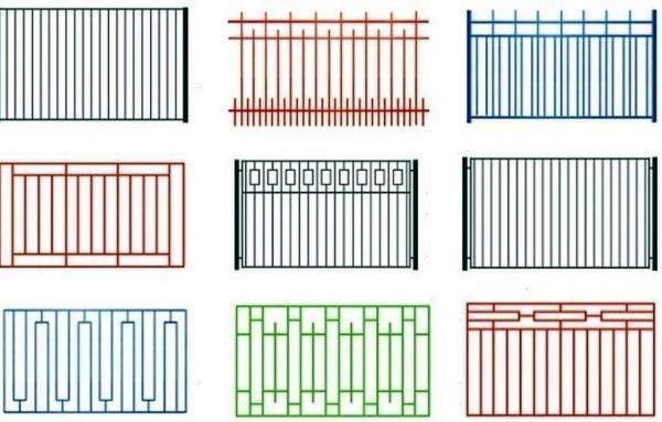 Металлические секционные заборы