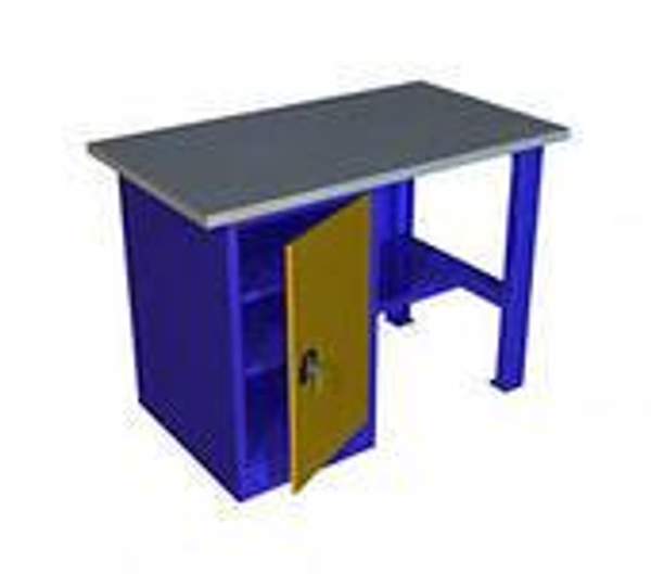 Металлический однотумбовый верстак с тумбой ВП - 2/1390