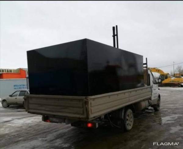 Металлический септик на 8 м3 под канализацию под ключ