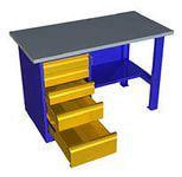 Металлический верстак однотумбовый (драйвер) — Вп-3/1.6