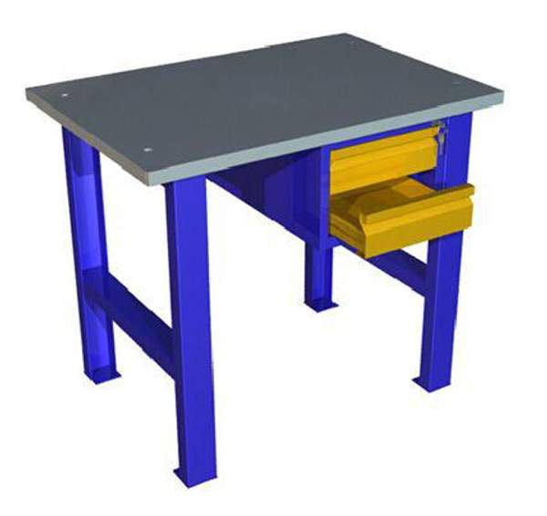 Металлический верстак с подвесным ящиком Вп — Э