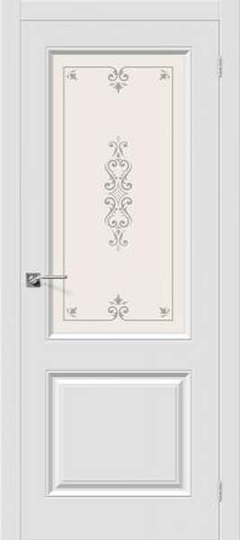 Межкомнатные двери ПВХ Скинни-13 White Сrystal