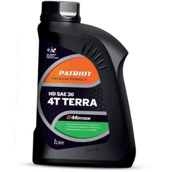 Минеральное 4-х тактное моторное масло PATRIOT G-Motion 4T Terra HD SAE 30, 1 л.