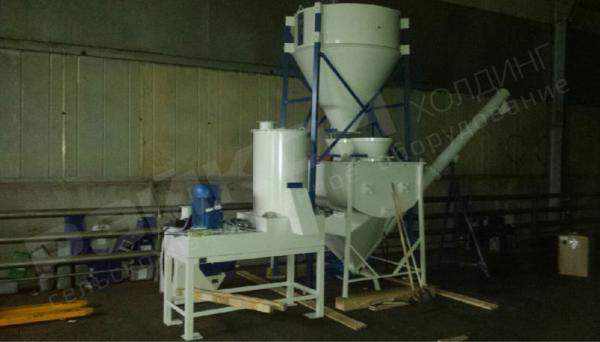Мини комбикормовый завод для птицы до 1 т/ч