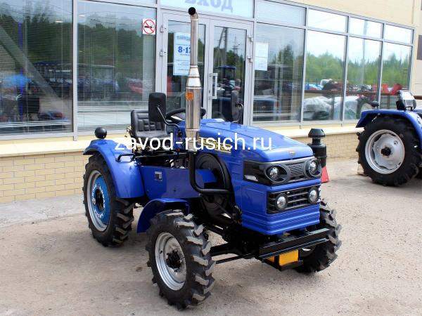Минитрактор Русич Т-30 ВОМ 4x4 дизель 24 л.с, 4х4, 1 цилиндр, регулируемая колея, задний груз в комплекте
