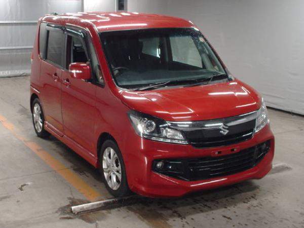 Минивэн 2 поколение рестайлинг SUZUKI SOLIO BANDIT класса компактвэн гв 2015 пробег 56 т.км цвет ВИННО-КРАСНЫЙ