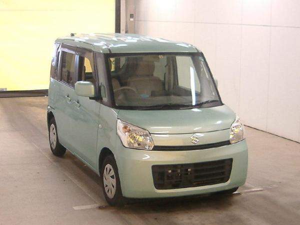 Минивэн SUZUKI SPACIA класса микровэн кузов MK32S гв 2013 пробег 105 тыс км цвет зеленый