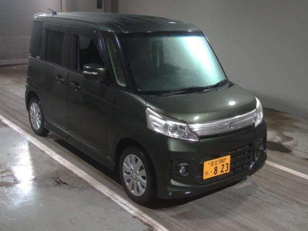 Минивэн SUZUKI SPACIA класса микровэн кузов MK32S гв 2014 пробег 54 тыс км цвет прохладный хаки