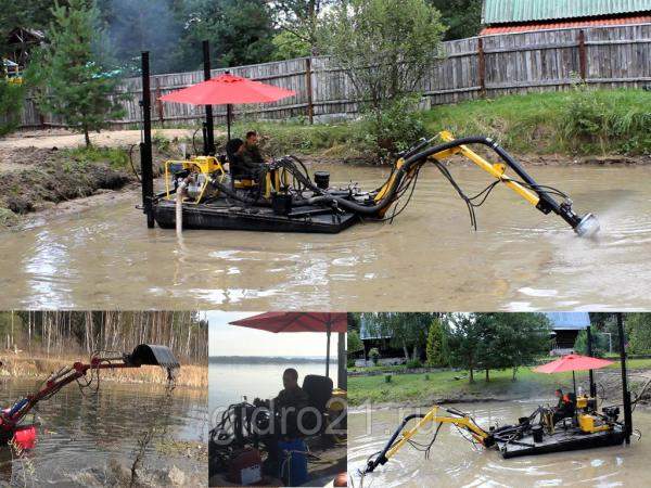 Миниземснаряд Боцман 100 для очистки, углубления, добычи