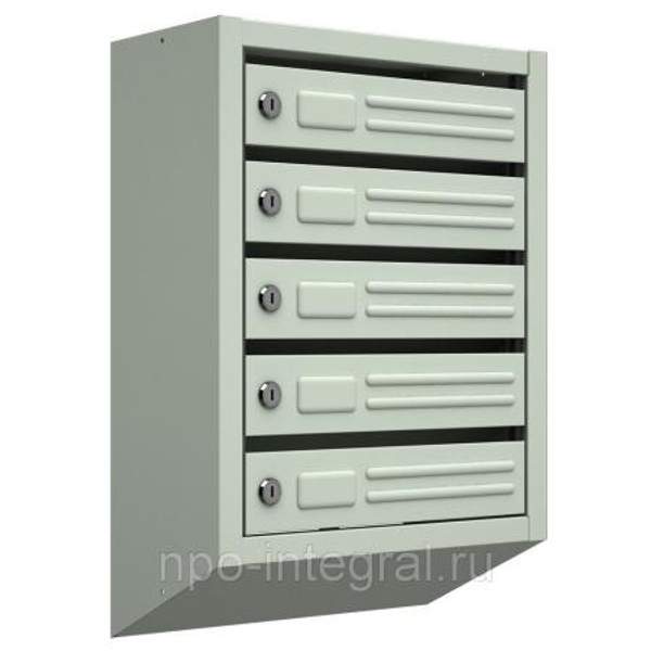 Многосекционные почтовые ящики на 5 секций Витерит