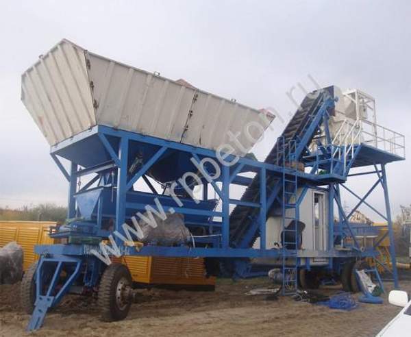 Мобильный бетонный завод YHZS 25