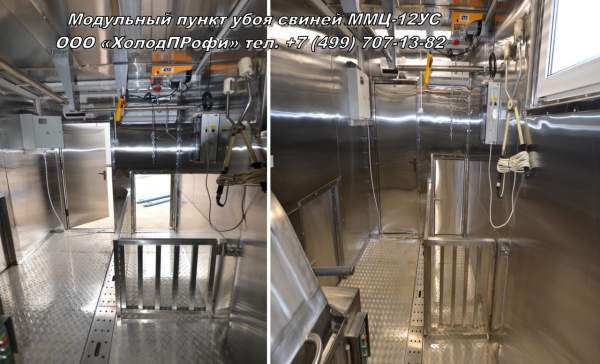 Модульный цех убоя свиней ММЦ-12УС