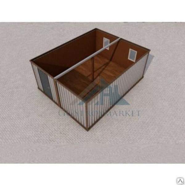 Модульное здание 6х4,8х2,36 отделка МДФ