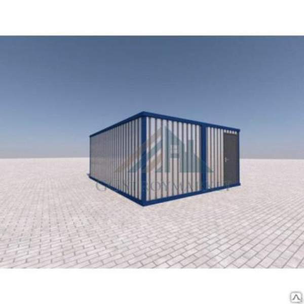 Модульное здание М3 6х4,8 с перегородкой и тамбуром