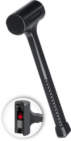 Молоток безынерционный облитый эластомером 450 г 40 мм STAYER 2042-450