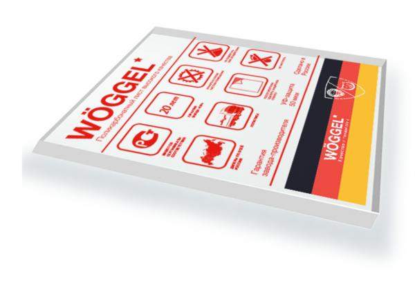 Монолитный поликарбонат WOGGEL Прозрачный 3050х2050х2 мм