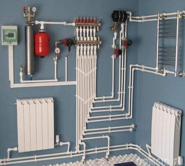 Монтаж системы отопления дома 97 м2