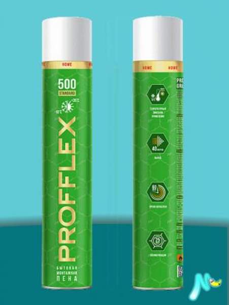 Монтажная пена Home 500 Standard PROFFLEX бытовая всесезонная