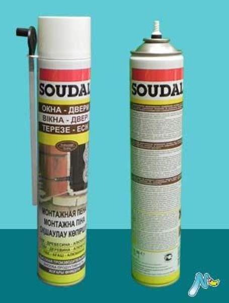 Монтажная пена Окна - Двери 750 мл SOUDAL летняя (Фасовка:Баллон)