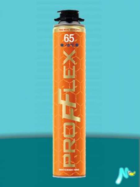 Монтажная пена PRO GOLD 65 PROFFLEX профессиональная (Сезон применения:Зимний)