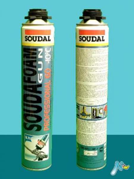 Монтажная пена Professional 60 -10 C SOUDAL зимняя профессиональная (Фасовка:Под винтовой пистолет)