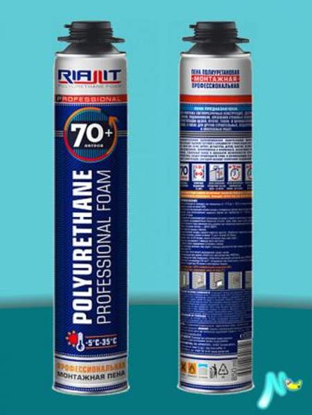 Монтажная пена RIALLIT 70 PROFFLEX профессиональная (Сезон применения:Летний)