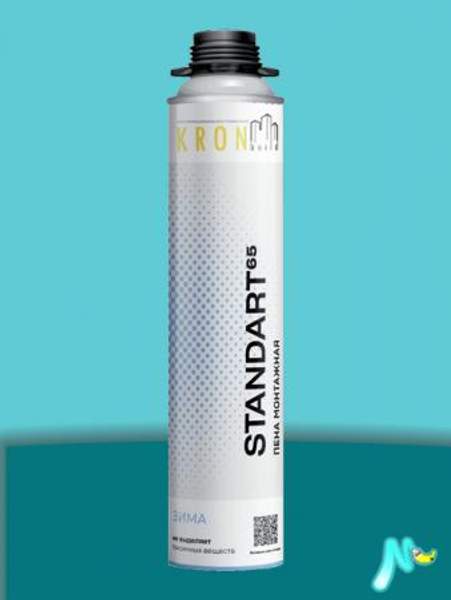 Монтажная пена Standart 65 KRONBUILD профессиональная (Сезон применения:Зимний)