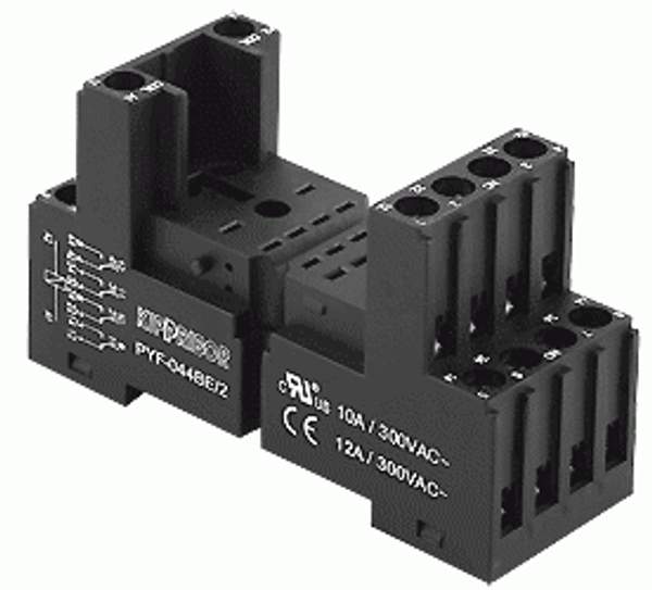 Монтажные колодки PYF-044, PYF-144 для реле серий RP