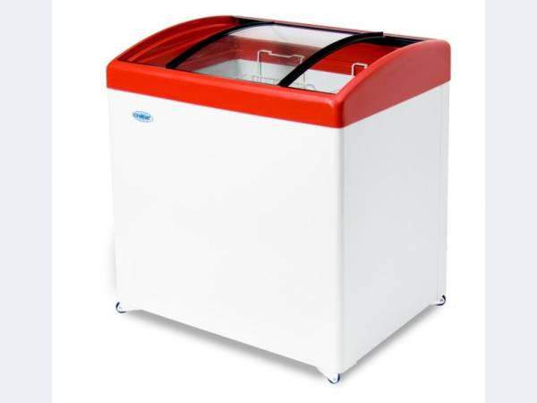 Морозильный ларь МЛГ-700 с гнутым стекло