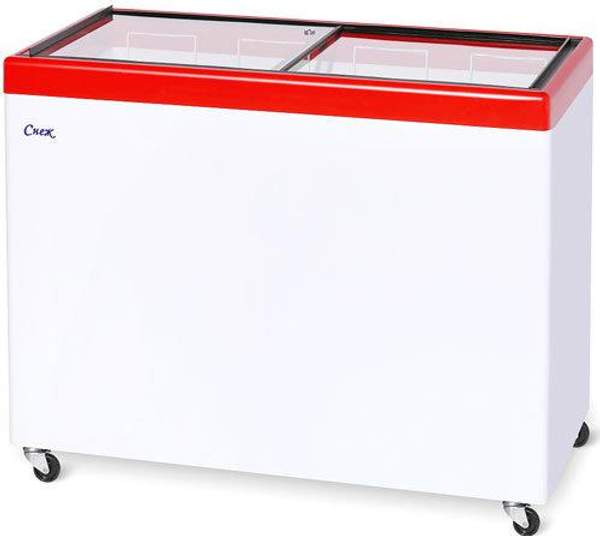 Морозильный ларь с прозрачной стеклянной крышкой СНЕЖ МЛП 350