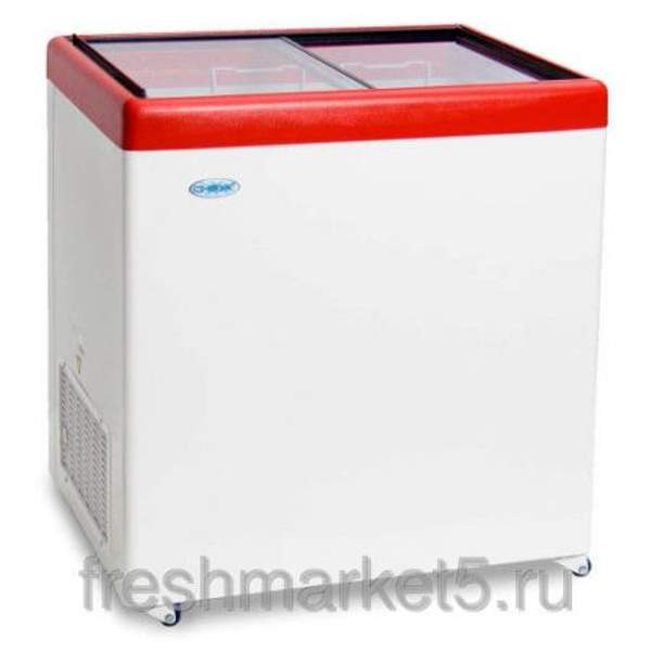 Морозильный ларь СНЕЖ МЛП-350 с прямым стеклом