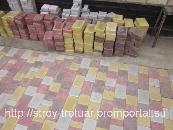 Мощение тротуарной плиткой под ключ
