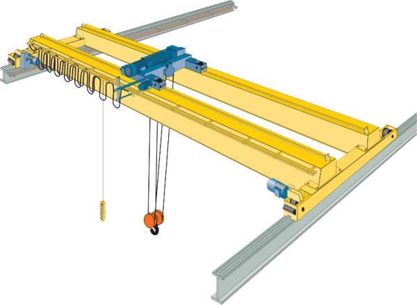 Мостовой двухбалочный опорный кран