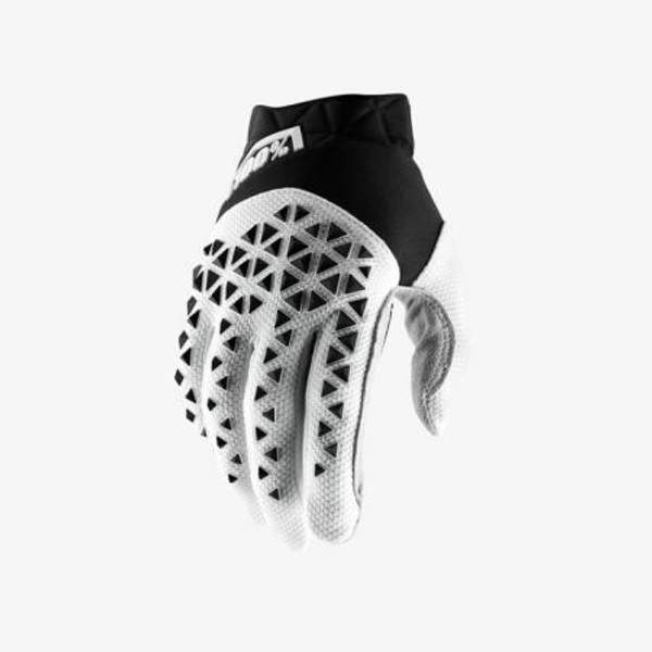 Мотоперчатки 100% Airmatic Glove Black/White/Silver M (10012-011-11)