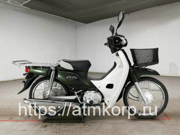 Мотоцикл minibike дорожный грузовой Honda C50 Super Cub рама AA04 мини-байк бизнес-модель коммерческий питбайк скуретта передняя мотокорзина задний багажник гв 2013 пробег 9 т.км зеленый